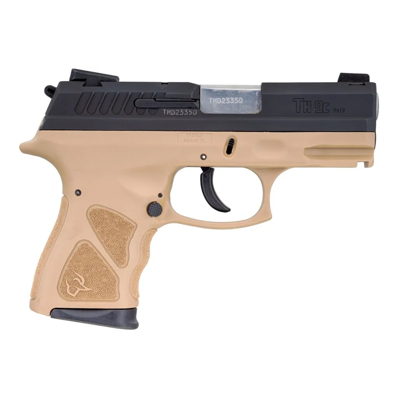 Matte-Black-Tan-9mm-Luger-Compact-17-Rds