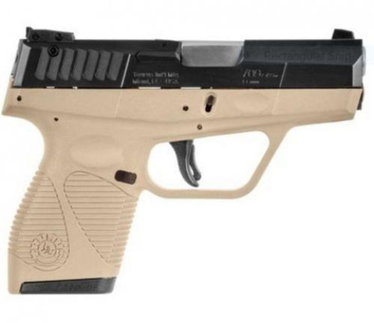 Buy Taurus 709 SLIM 9mm 3.2" Barrel Flat Dark Earth Polymer Grip Black Stainless